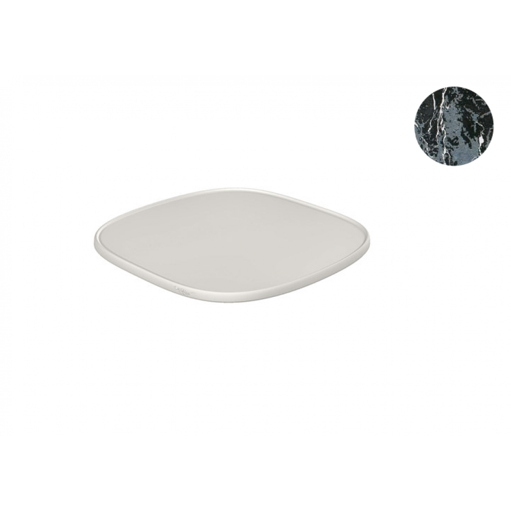 Полка, Scarabeo, Laila, для консоли, цвет-черный мрамор