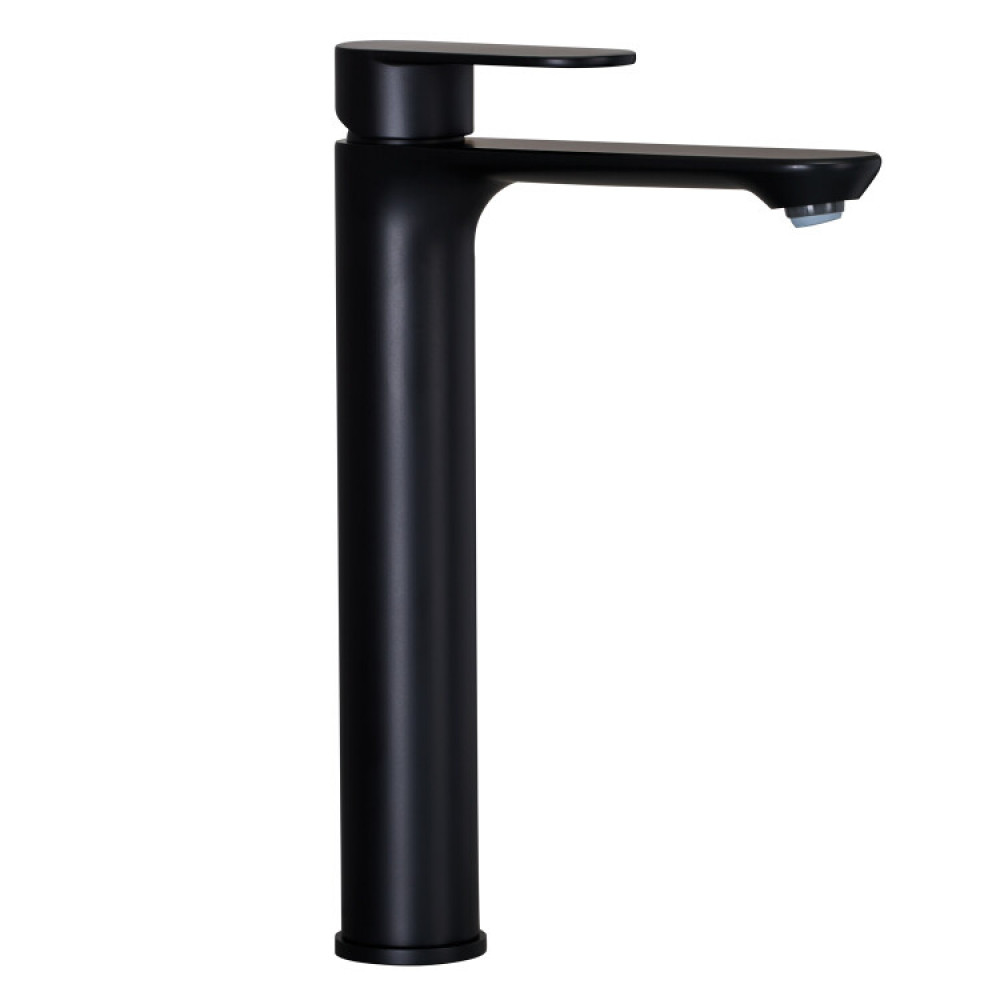 Смеситель для раковины, Splendy, Rest, высокий, цвет-черный матовый