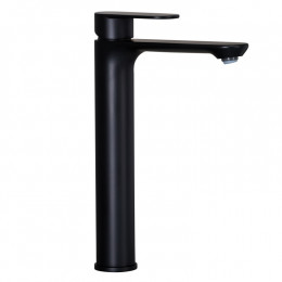 Смеситель для раковины, Splendy, Rest, высокий, цвет-черный матовый