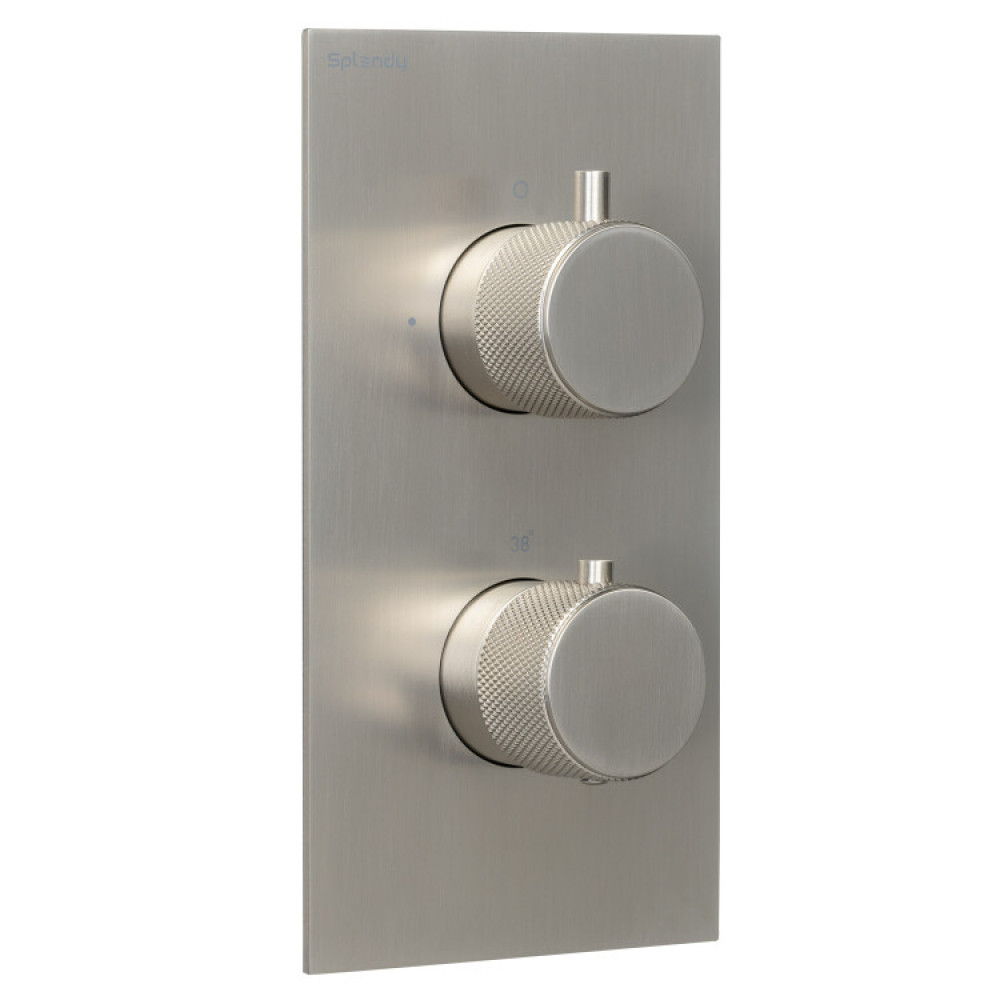 Смеситель для душа, Splendy, Passion, на 3 потребителя, цвет-никель брашированный