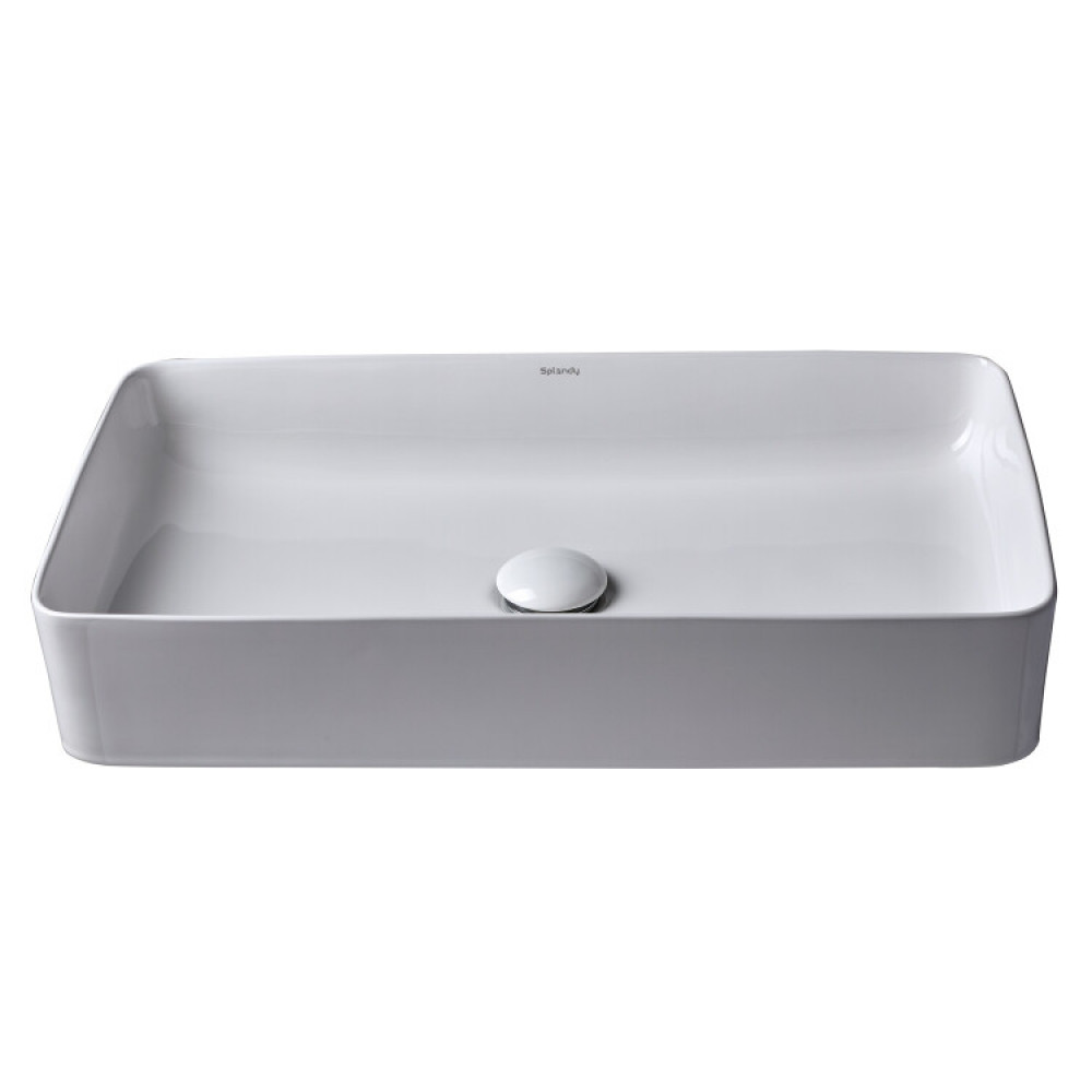 Раковина, Splendy, Confession, шгв 610*350*115, отверстия для смесителя-отсутствуют, цвет-белый