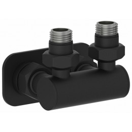 Модуль, Сунержа, угловой EU50,  для водяных полотенцесушителей, цвет-тёмный титан муар