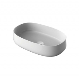 Раковина, Artceram, Cognac, шгв 550*350*145, отверстия для смесителя-1, Saniglaze, цвет-белый матовый (Matt White, Bianco Opaco)