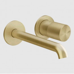 Смеситель для раковины, Gessi, Habito Unito, цвет-Brass Brushed PVD