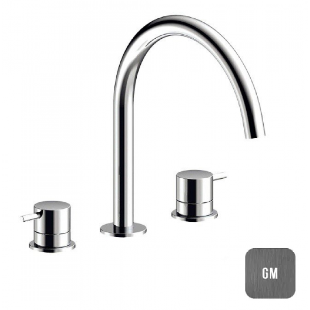 Смеситель для раковины, Almar, цвет-Gun Metal Brushed PVD (Товар заказной, возврату не подлежит)