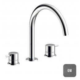 Смеситель для раковины, Almar, цвет-Gun Metal Brushed PVD (Товар заказной, возврату не подлежит)