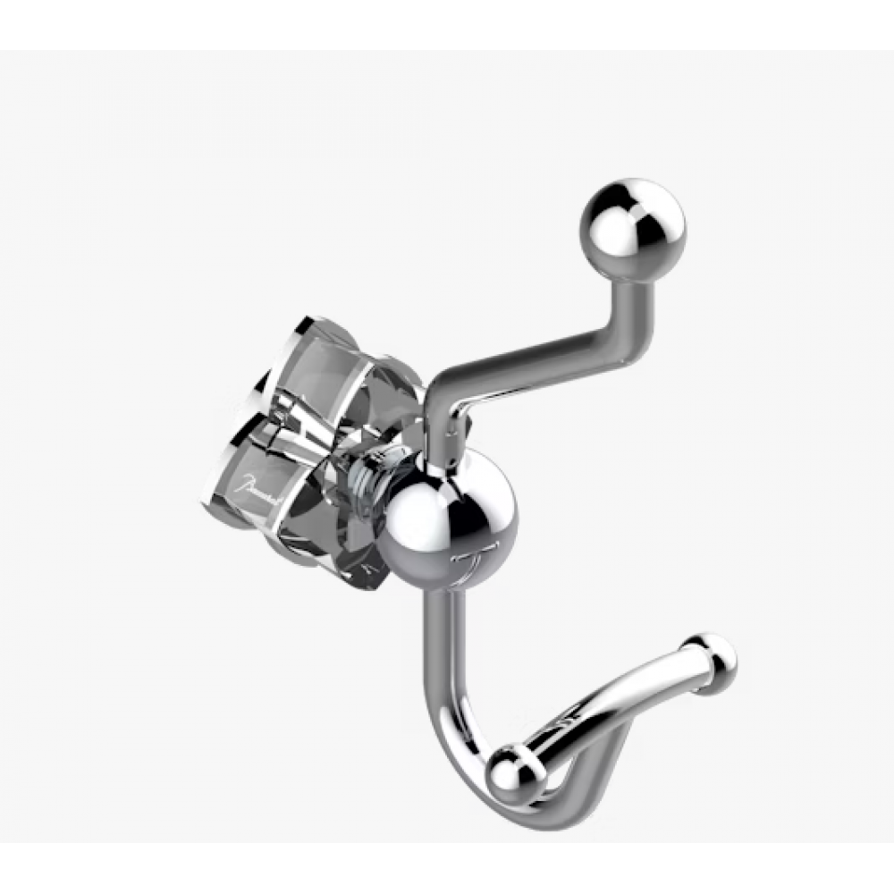 Крючок, THG, Pétale de Cristal - clear crystal, шгв 78*91*199, цвет-никель