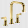 Смеситель для раковины, Gessi, Inciso, цвет-Gold PVD
