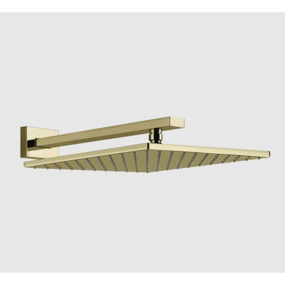 Верхний душ, Gessi, Rettangolo shower, 300*300, цвет-Brass PVD