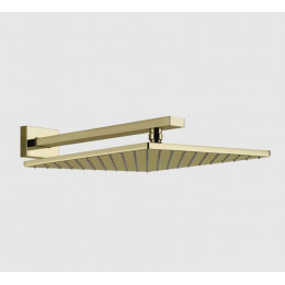 Верхний душ, Gessi, Rettangolo shower, 300*300, цвет-Brass PVD