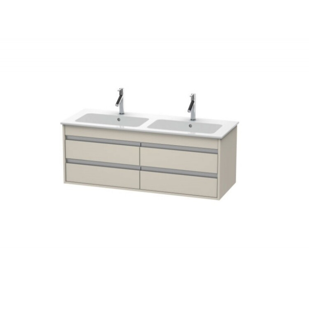 Тумба под раковину, Duravit, Ketho, шгв 1270*475*480, раковина-необходимо заказать, цвет-серо-коричневый матовый