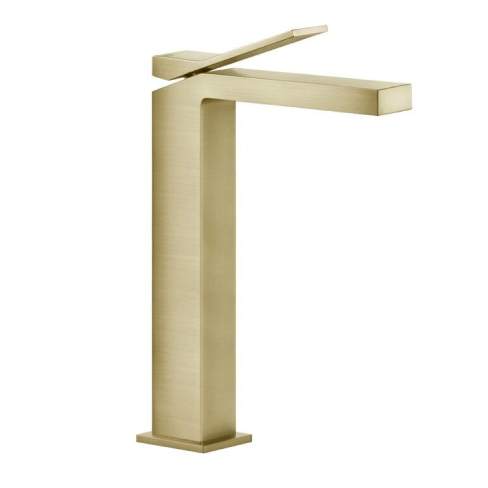 Смеситель для раковины, Gessi, Rettangolo K, цвет-Brushed Brass PVD