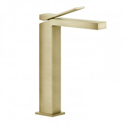 Смеситель для раковины, Gessi, Rettangolo K, цвет-Brushed Brass PVD
