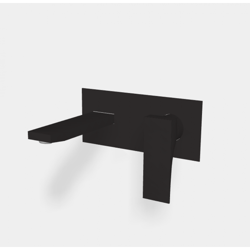 Смеситель для раковины, Fima Carlo Frattini, Zeta, цвет-черный матовый