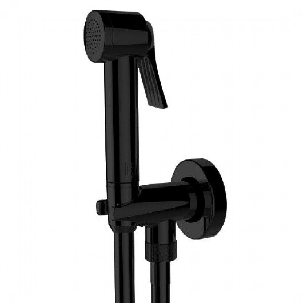 Гигиенический душ, Bossini, APICE, цвет-черный матовый