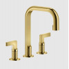 Смеситель для раковины, Gessi, Inciso, цвет-Gold PVD