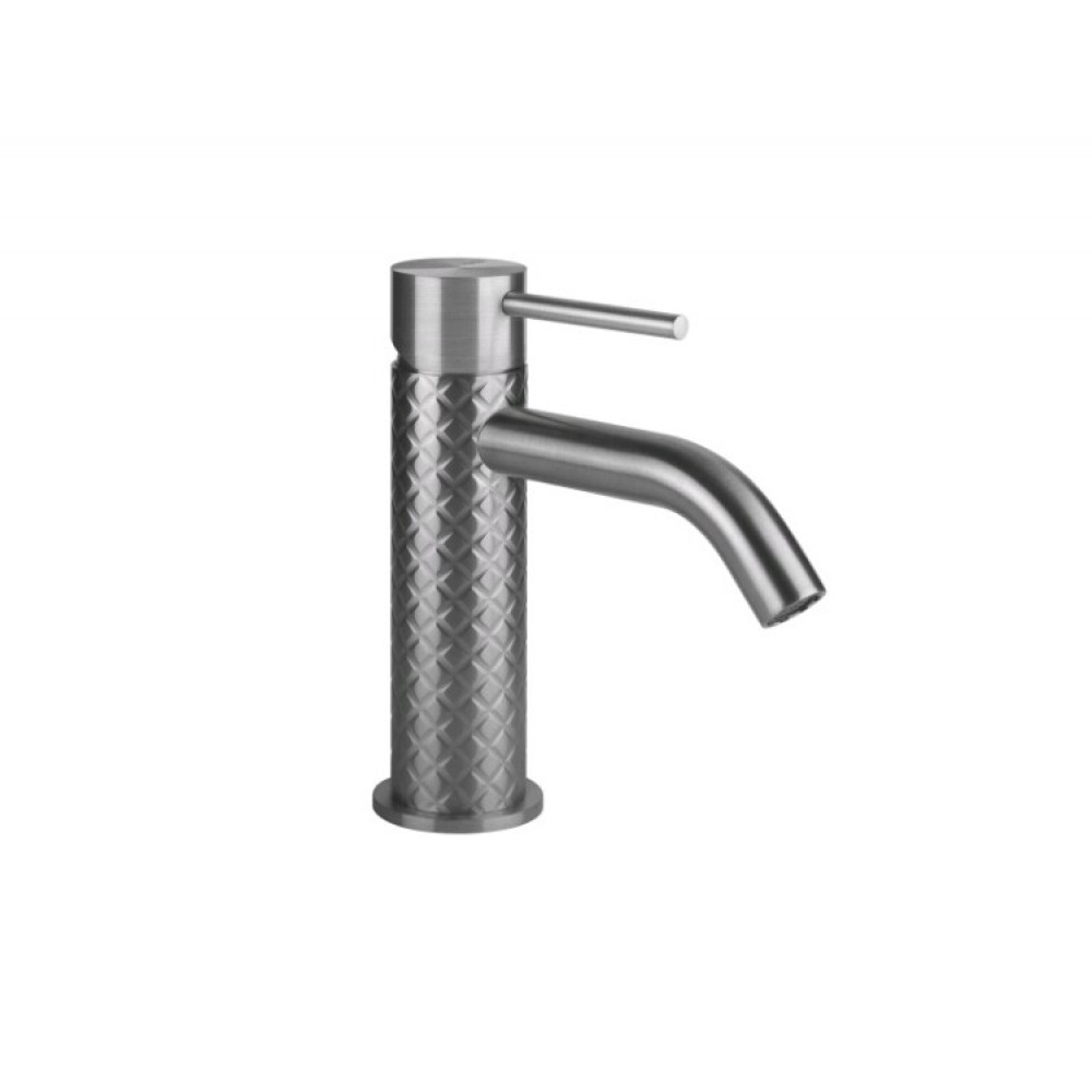 Смеситель для раковины, Gessi, Intreccio, цвет-Warm Steel Brushed PVD
