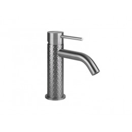 Смеситель для раковины, Gessi, Intreccio, цвет-Warm Steel Brushed PVD