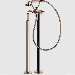 Смеситель для ванны и душа, Gessi, VENTI20, цвет-Copper PVD