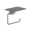 Бумагодержатель, Kludi, VELA S, без крышки, с полкой, шгв 139*100*122, цвет-никель брашированный