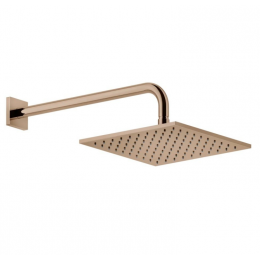 Верхний душ, Gessi, Rilievo, 250*250, цвет-медь PVD (Copper PVD)