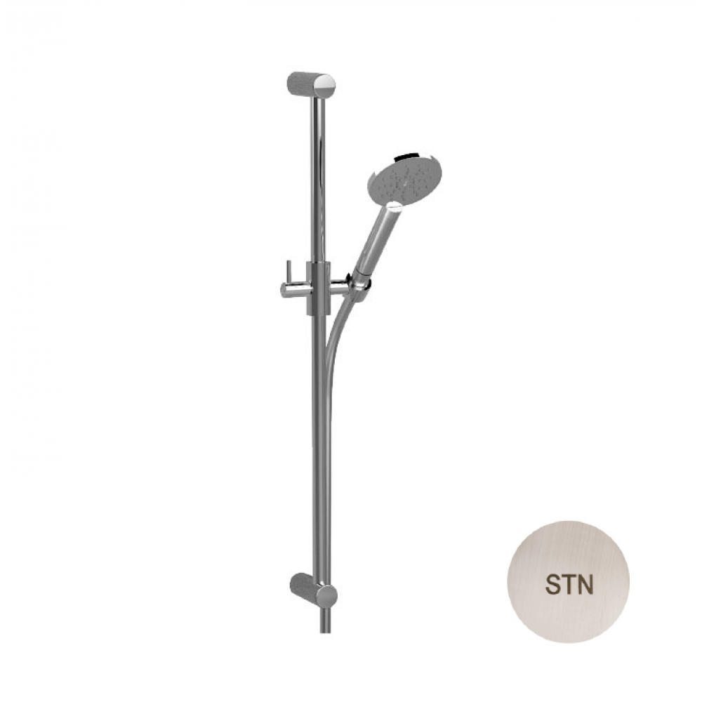 Душевой гарнитур, Carimali, 90, с изгибом, цвет-Brushed Nickel