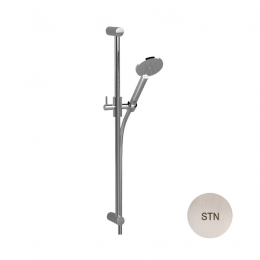 Душевой гарнитур, Carimali, 90, с изгибом, цвет-Brushed Nickel