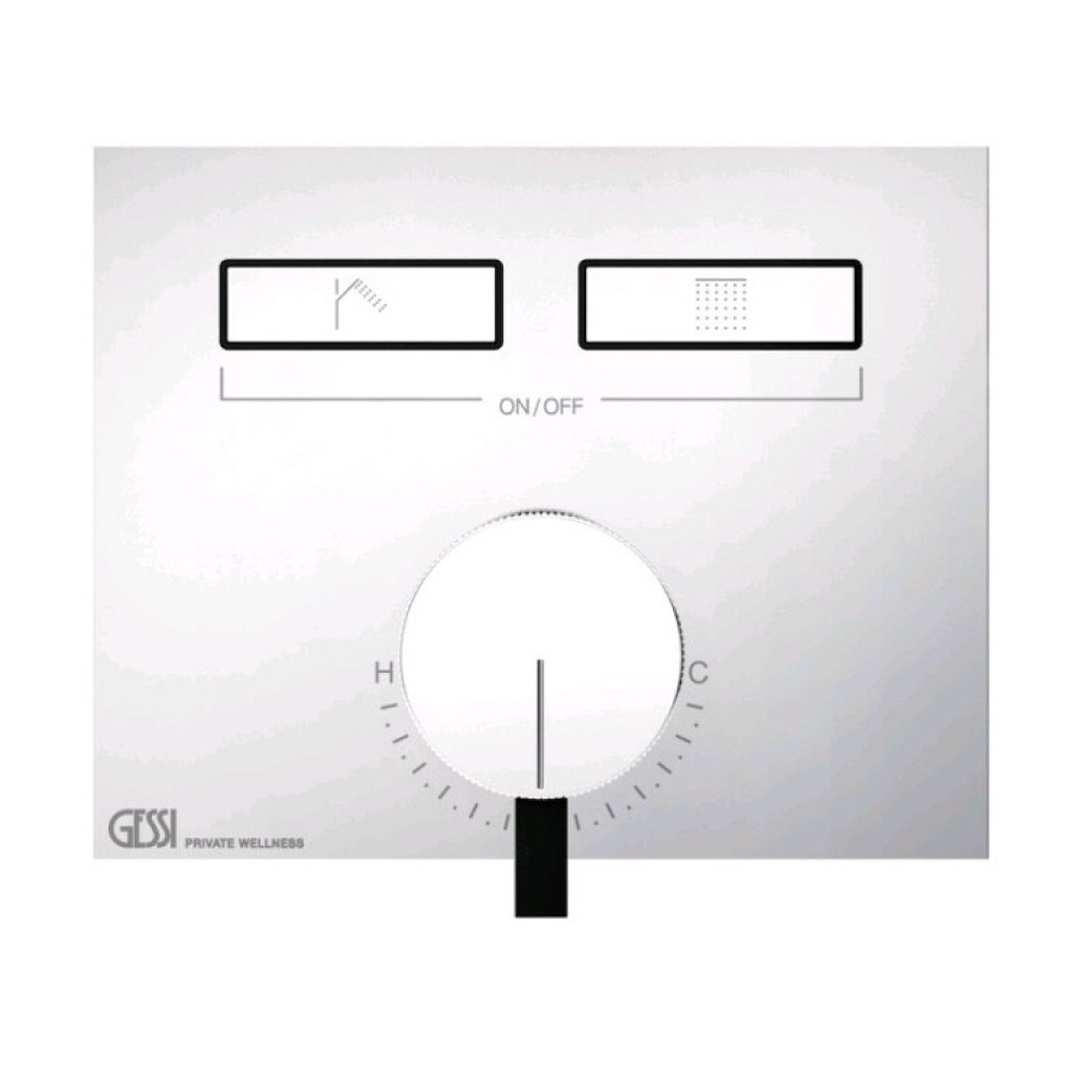 Смеситель для душа, Gessi, HI-FI, на 2 потребителя, цвет-хром