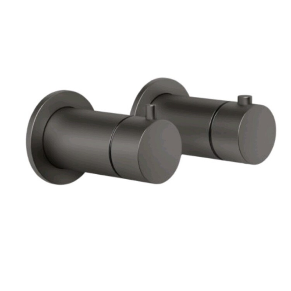 Смеситель для душа, Gessi, Anello, на 1 потребитель, цвет-Black Metal Brushed PVD