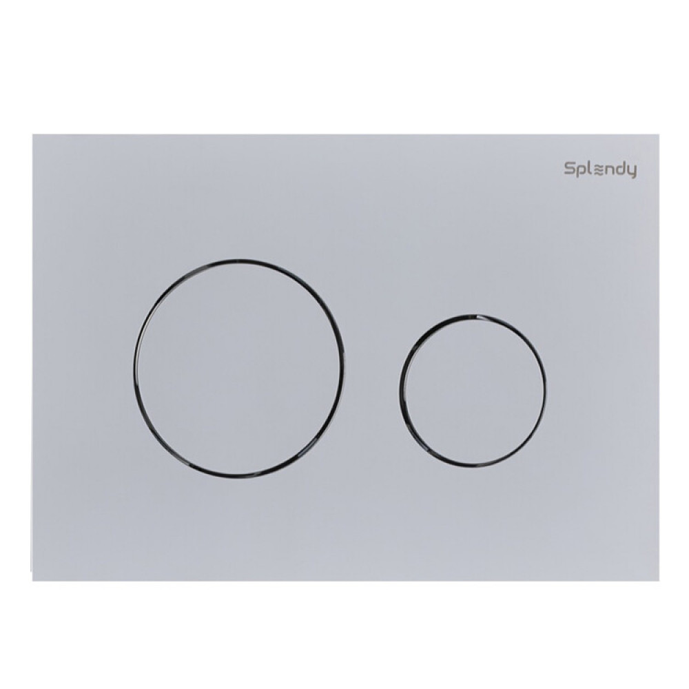 Клавиша смыва, Splendy, Stable Rest, для унитаза, шгв 220*5*150, с круглыми кнопками, цвет-хром