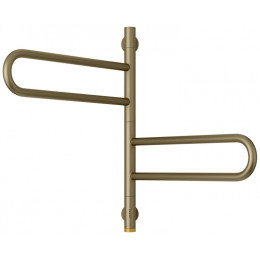 Полотенцесушитель, Сунержа, Парео 4.0, поворотный, шгв 50*535*567, нижнее, цвет-золотой шёлк