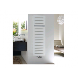 Полотенцесушитель, Zehnder, Metropolitan Bar, шв 900*595, цвет-RAL 9016 (белый), в комплекте c хромированным полотенцедержателем и кронштейнами для на