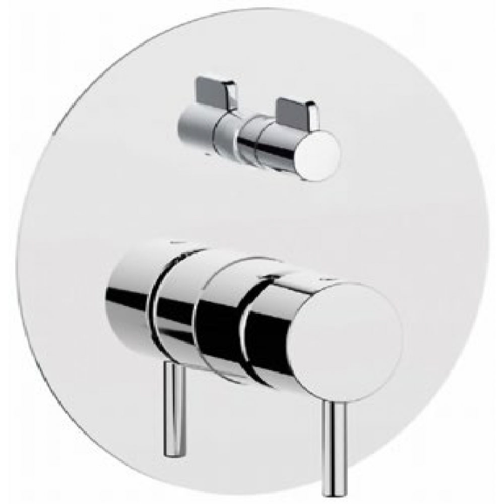 Смеситель для душа, Cisal, Less New, на 2 потребителя, цвет-золото брашированное/шлифованное (Brushed Gold)