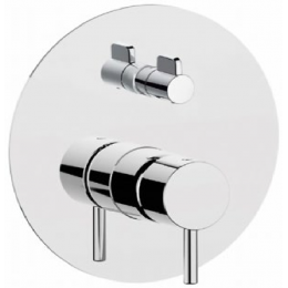 Смеситель для душа, Cisal, Less New, на 2 потребителя, цвет-золото брашированное/шлифованное (Brushed Gold)