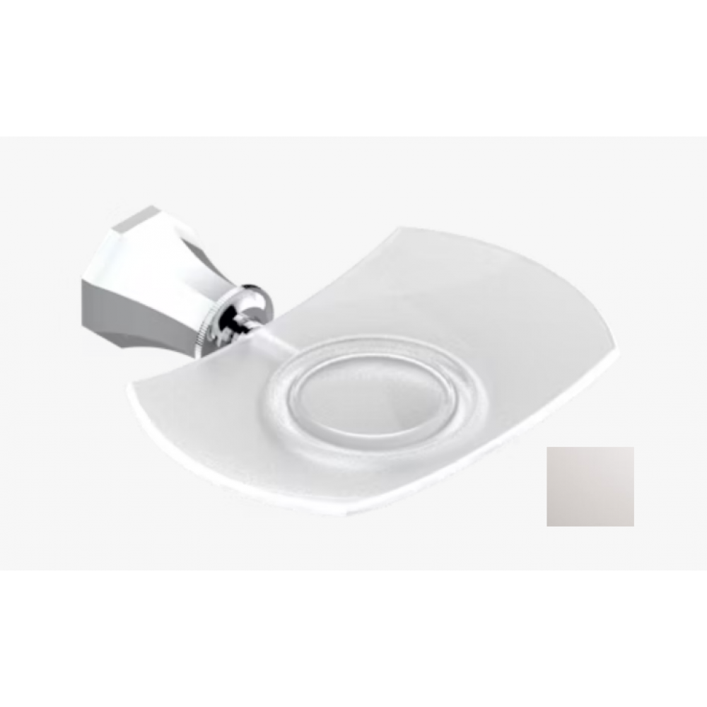 Мыльница, THG, Art Deco Crystal, шгв 160*157*27, цвет-никель