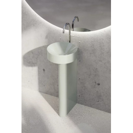 Раковина с пьедесталом, Bette, BetteSuno Pedestal, шгв 340*340*863, отверстия для смесителя-одно, BetteGlasur® Plus, цвет-salvia