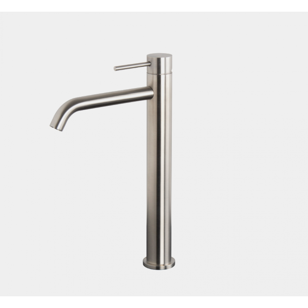 Смеситель для раковины, Fima Carlo Frattini, Spillo Steel, цвет-нержавеющая сталь