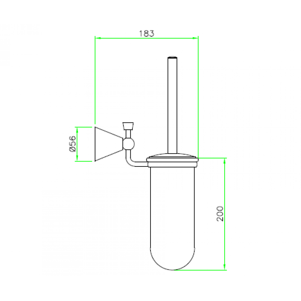 Ёршик, Nicolazzi, г 183, цвет-хром