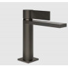 Смеситель для раковины, Gessi, Inverso Rigato, цвет-Black Metal Brushed PVD