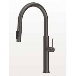 Смеситель для кухни, Gessi, Flessa, цвет-Black Metal Brushed PVD