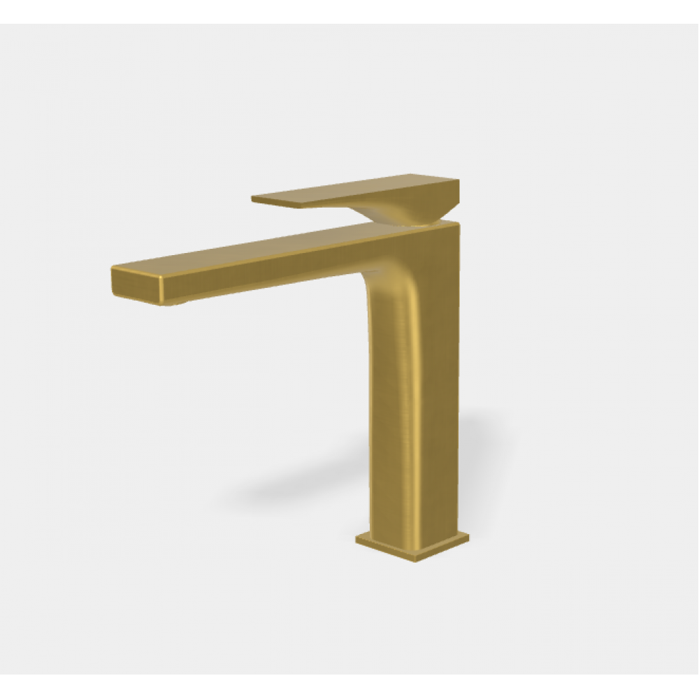 Смеситель для раковины, Fima Carlo Frattini, Zeta, цвет-золото брашированное