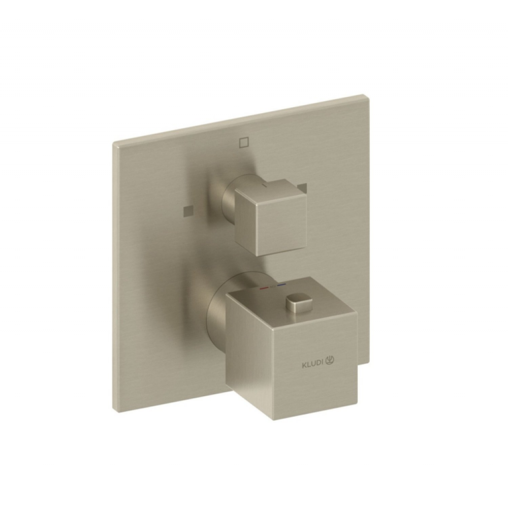 Смеситель для душа, Kludi, DECUS, на 2 потребителя, цвет-никель брашированный