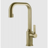 Смеситель для раковины, Gessi, Inciso, цвет-Brushed Brass PVD