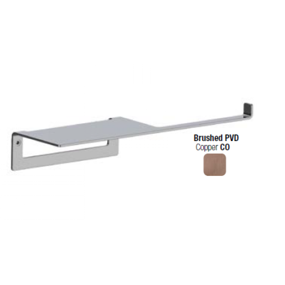 Бумагодержатель, Almar, Showers Accessories, шгв 282*65*70, цвет-Copper Brushed PVD (Товар заказной, возврату не подлежит)