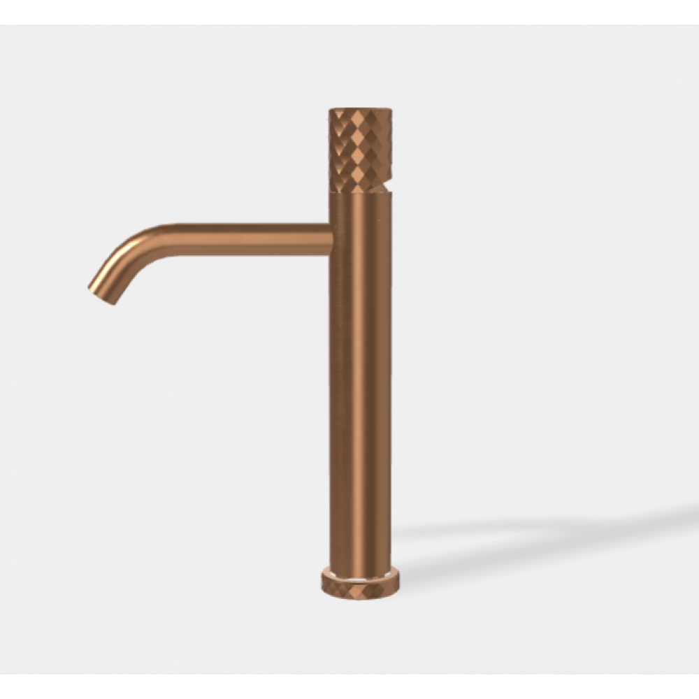 Смеситель для раковины, Fima Carlo Frattini, Spillo Tech, X COLLECTION, цвет-бронза брашированная янтарная