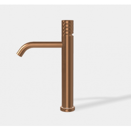 Смеситель для раковины, Fima Carlo Frattini, Spillo Tech, X COLLECTION, цвет-бронза брашированная янтарная