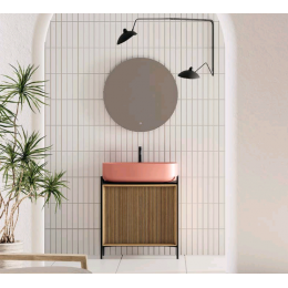 Cекция с дверцей, Scarabeo, Laila , для консоли, цвет-Rovere Chiaro Cannettato