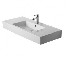 Раковина, Duravit, Vero, шгв 1050*490*170, отверстия для смесителя-1, цвет раковины-белый глянцевый (Glossy White, Bianco lucido)