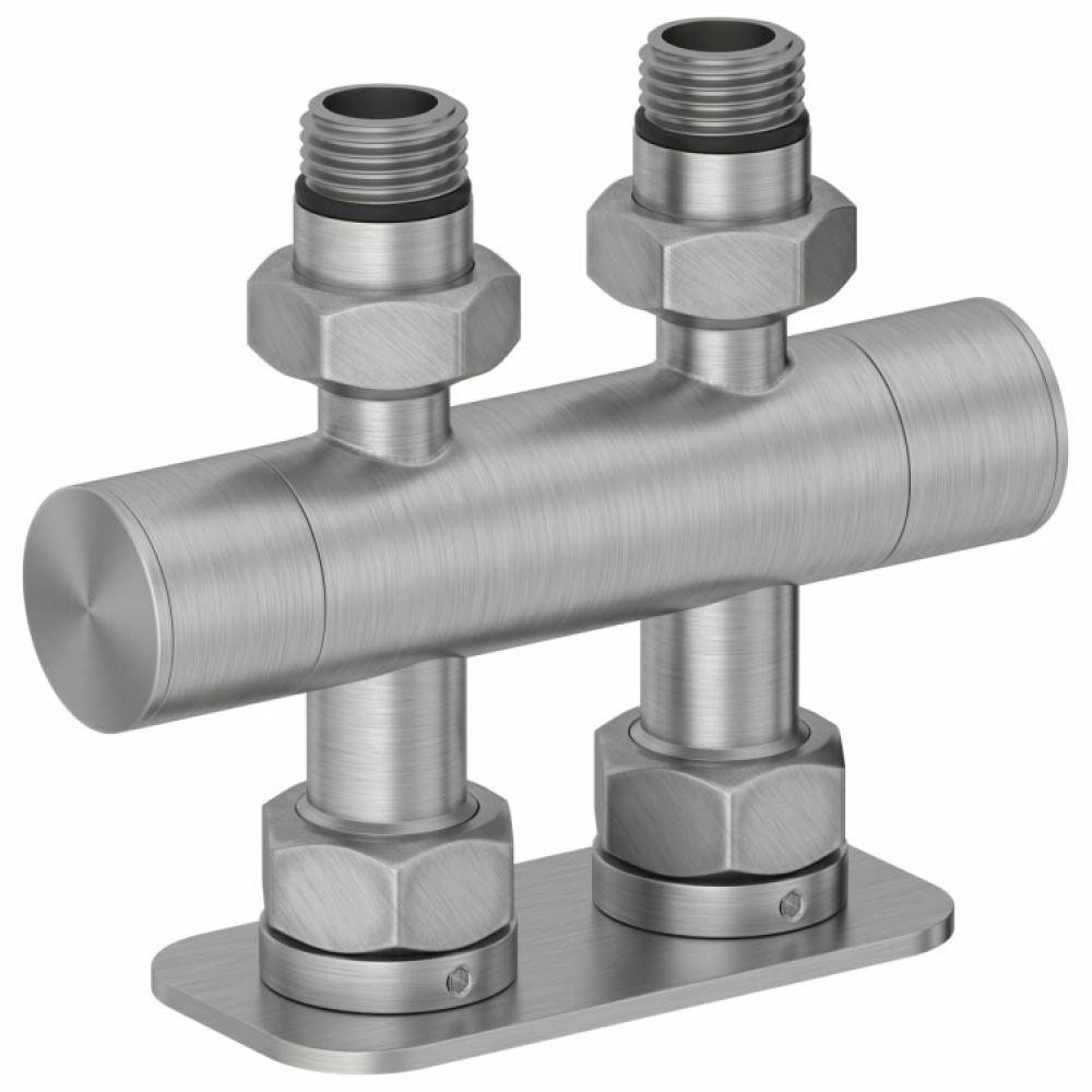 Вентиль, Сунержа, EU50, 2 х НР G 1/2" / 2 х НГ G 3/4", прямой, скрытый, цвет-сатин