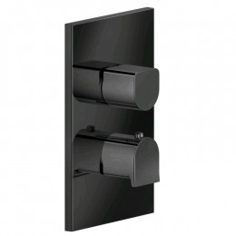 Смеситель для душа, Gessi, Rilievo, на 3 потребителя, цвет-Black Metal PVD